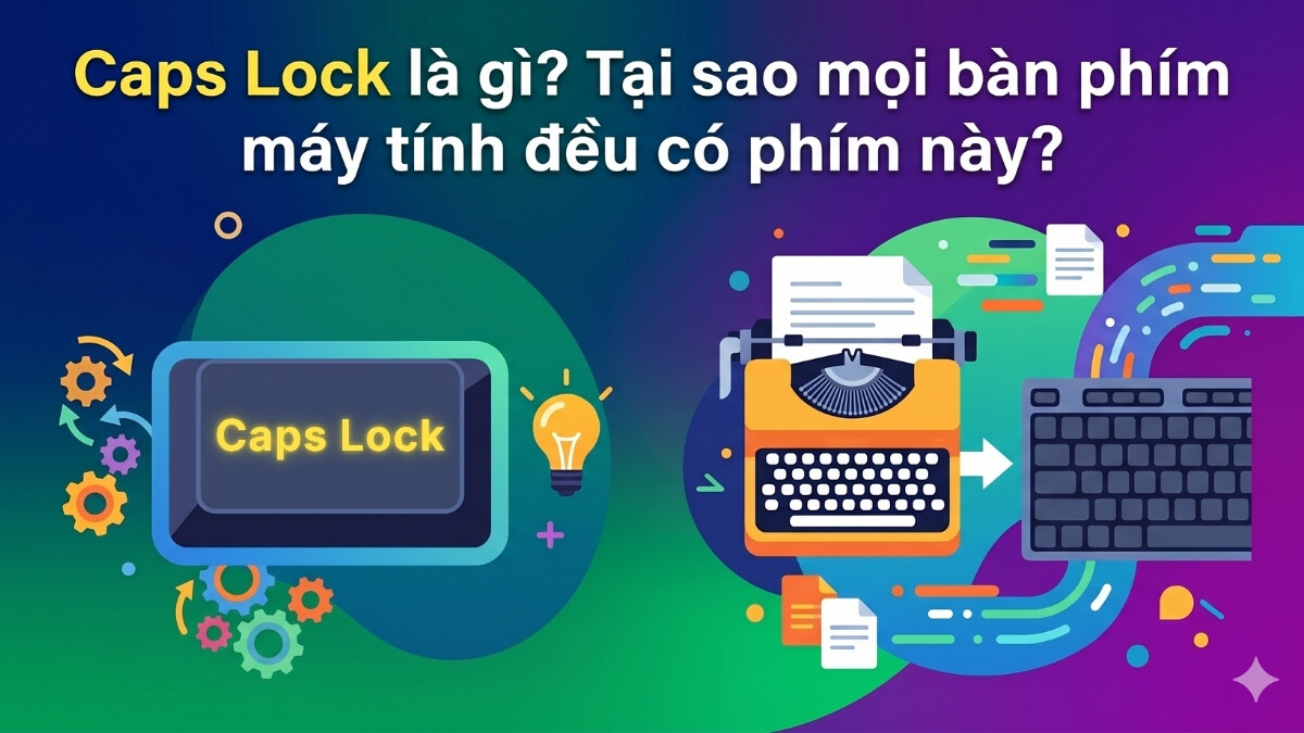 Caps Lock là gì? Tại sao mọi bàn phím máy tính đều có phím này?